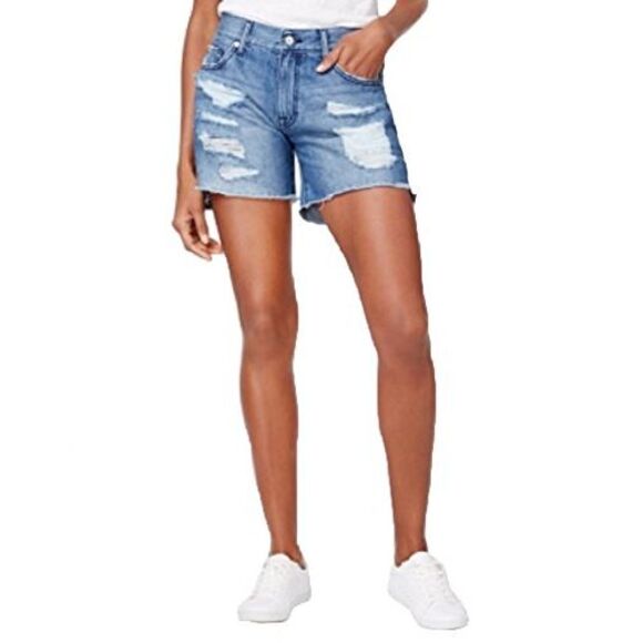 M1858 Ryder Ripped Denim Shorts - Picture 2 of 3